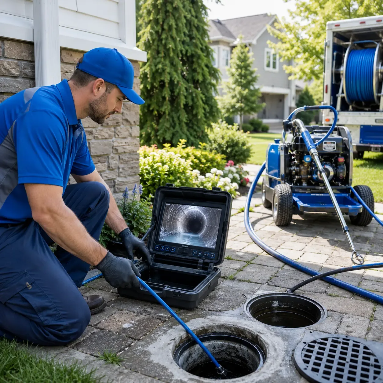 Outdoor drain cleaning professionals serving Sanger, TX