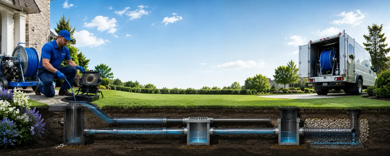 Outdoor drain cleaning information for Sanger, TX